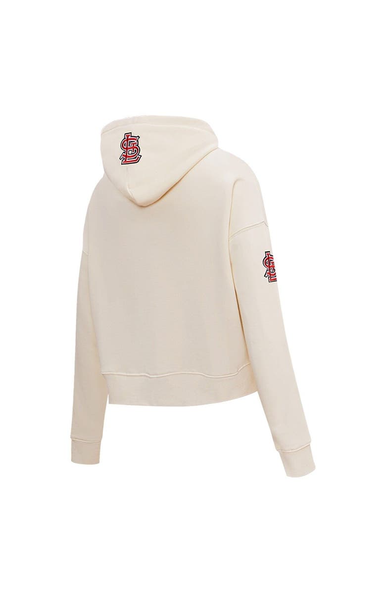 PRO STANDARD Women's Pro Standard Cream St. Louis Cardinals Roses Pullover Hoodie, Alternate, color, 