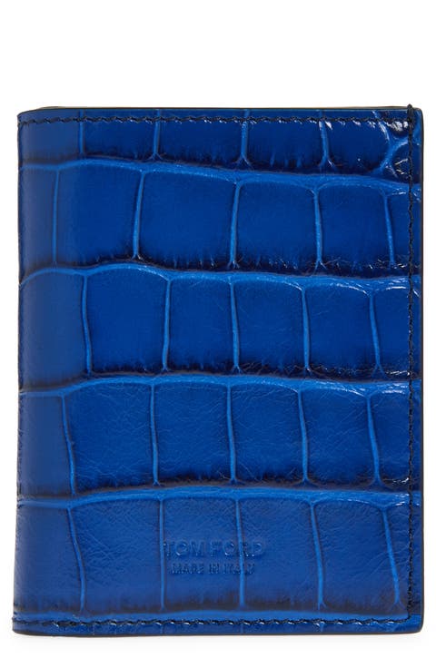 Croc Embossed Bifold Wallet