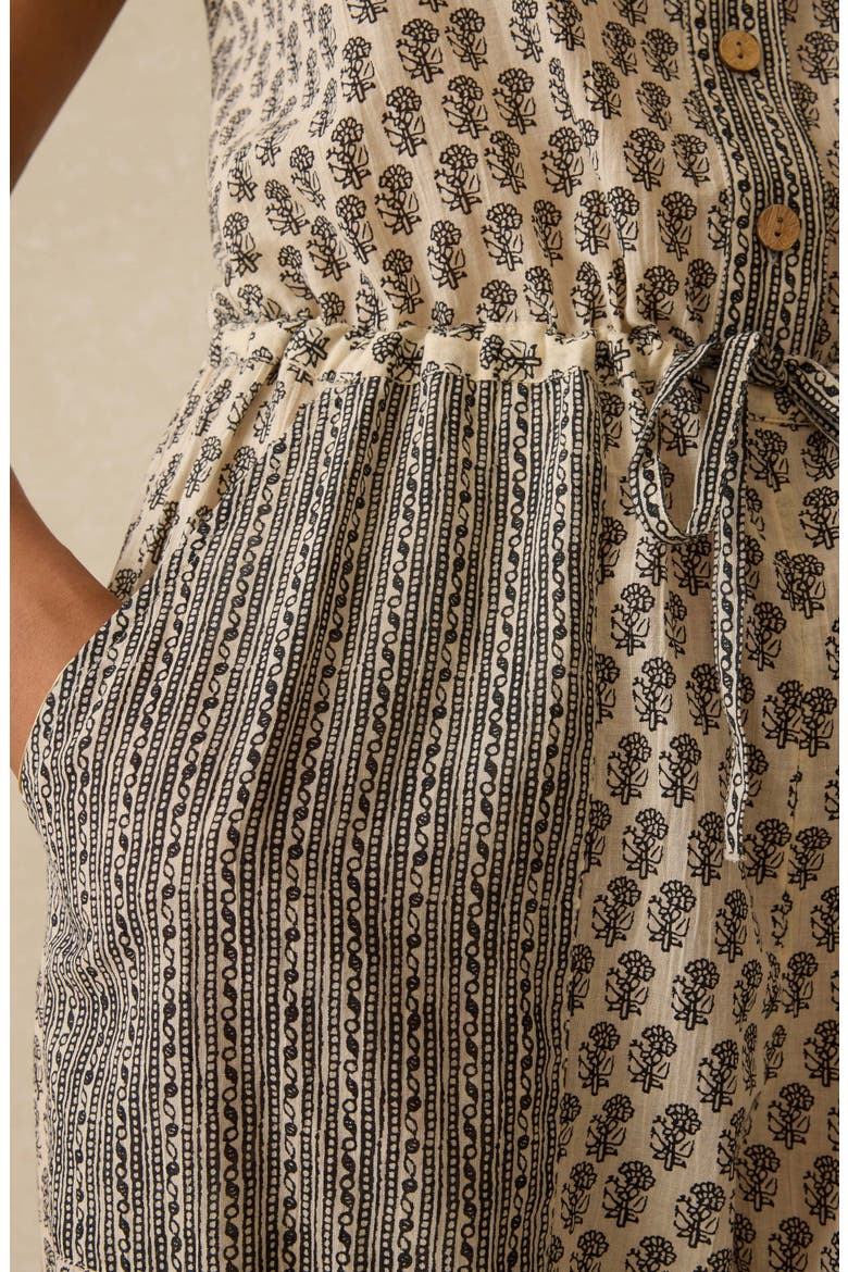 Catalina Mixed Print Linen Jumpsuit, Alternate, color, SUMMER PEARL BLOSSOM