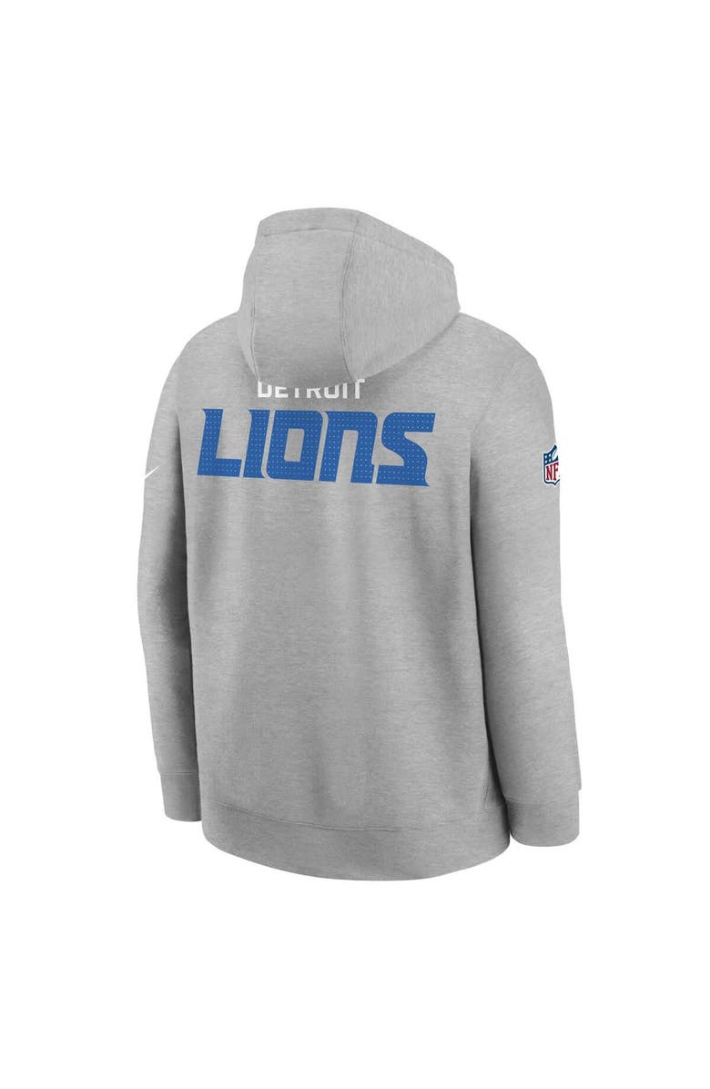 Nike Youth Nike  Silver Detroit Lions Sideline Club Fleece Hoodie, Alternate, color, Silver