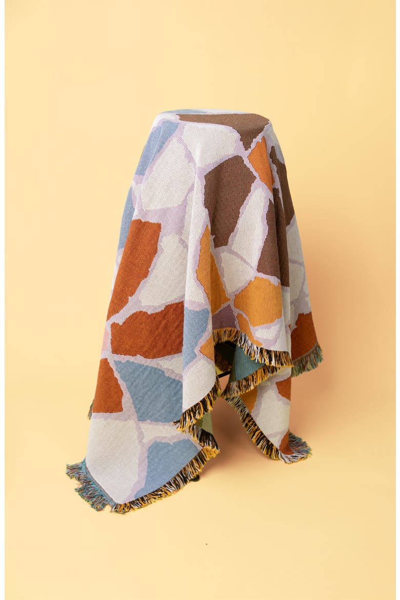 Woven Throw Blanket, Alternate, color, WHITE MULTI