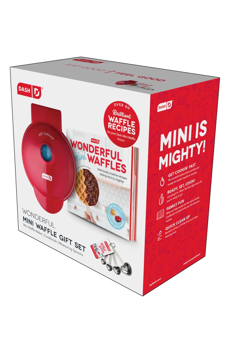 Dash Wonderful Mini Waffles Gift Set, Alternate, color, Red