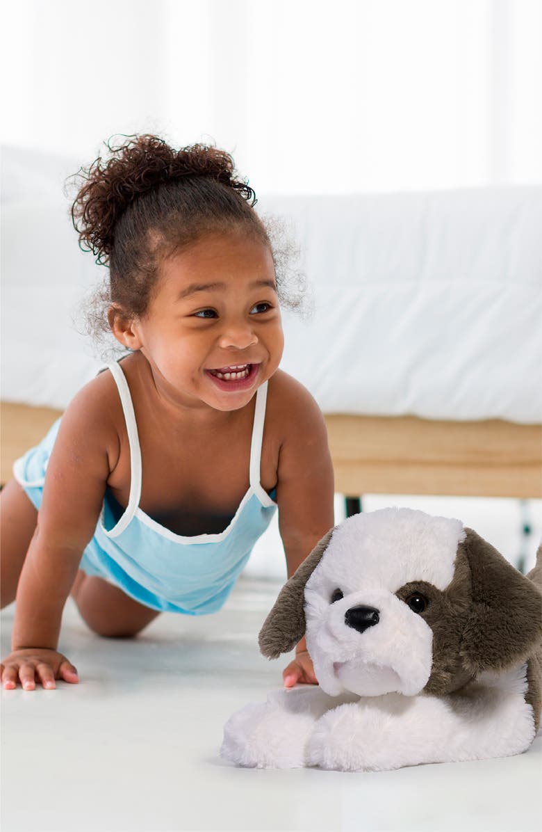 FAO Schwarz Beabull Plush Stuffed Animal, Alternate, color, Grey/ White