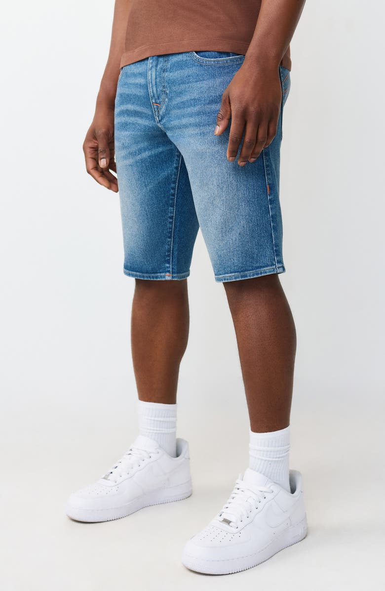 True Religion Ricky Denim Shorts, Alternate, color, Medium Neptune