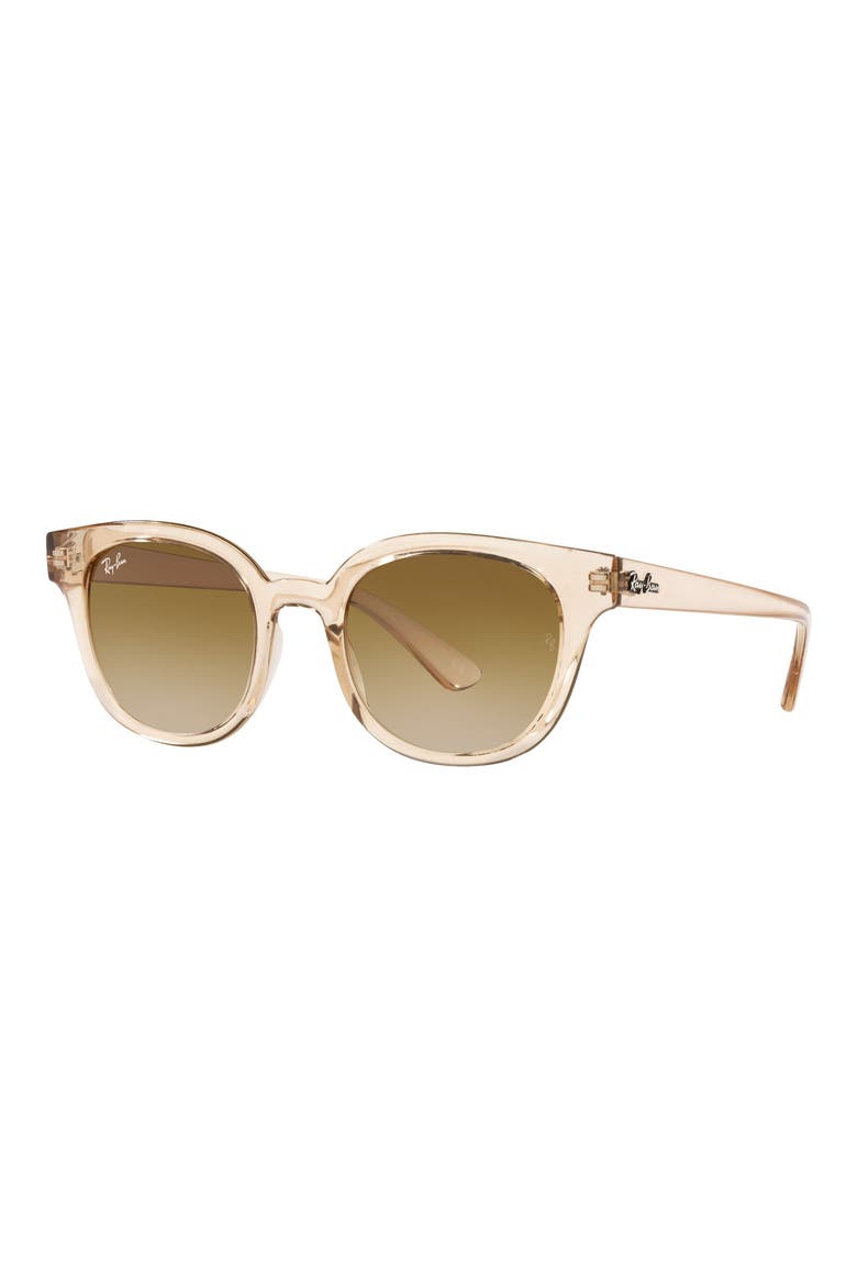 50mm Cat Eye Sunglasses, Alternate, color, LITE BROWN