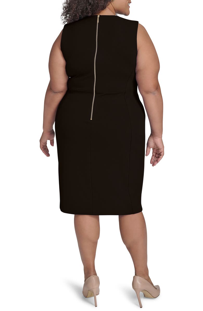 Calvin Klein Basic Sleeveless Sheath Dress, Alternate, color, Black