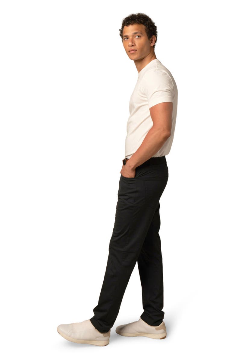 ASHWORTH GOLF 5 Pocket Stretch Warp Pant, Alternate, color, Black