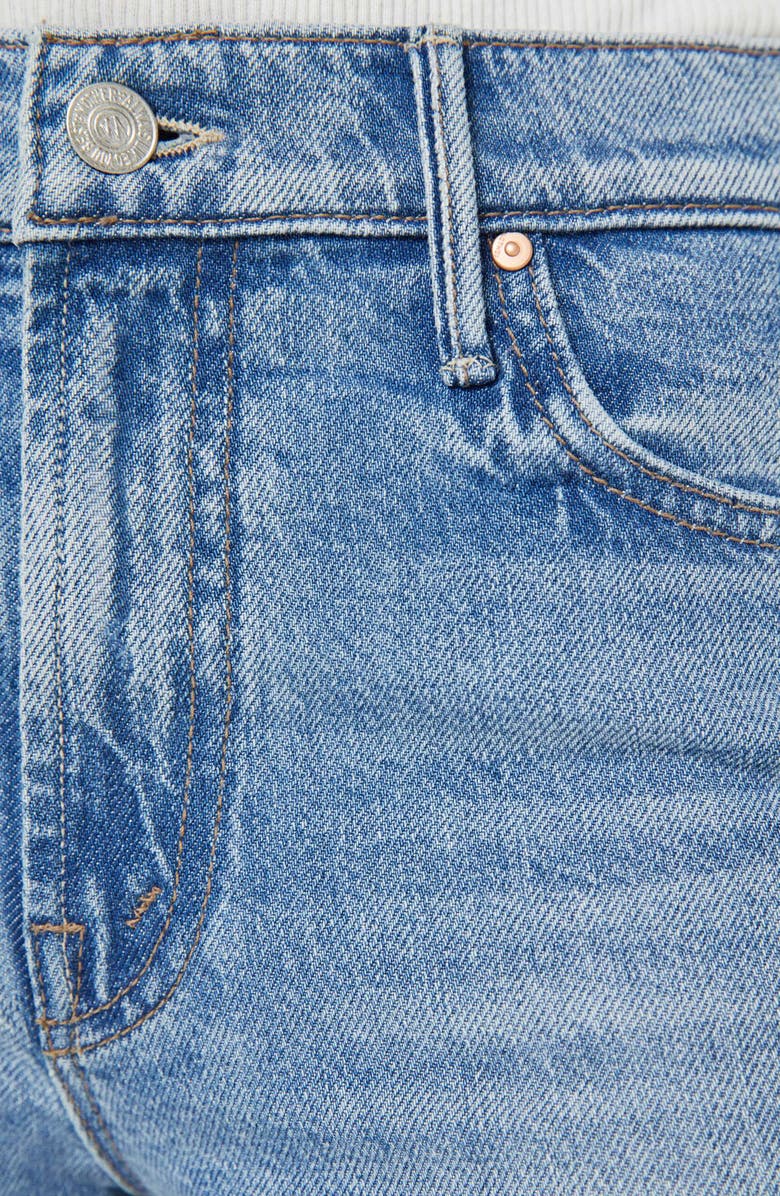 MOTHER Lil Kick It High Waist Straight Leg Jeans, Alternate, color, Birds Gone Wild