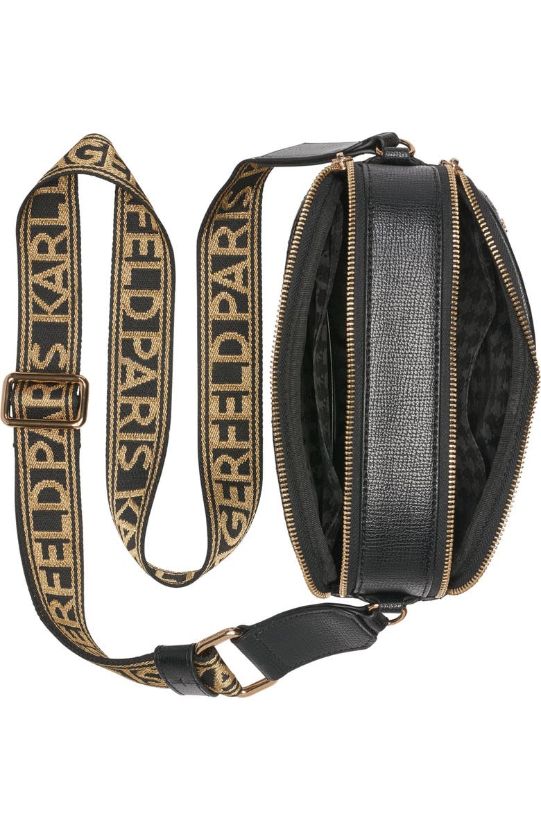 KARL LAGERFELD PARIS Maybelle Crossbody, Alternate, color, Black/Gold