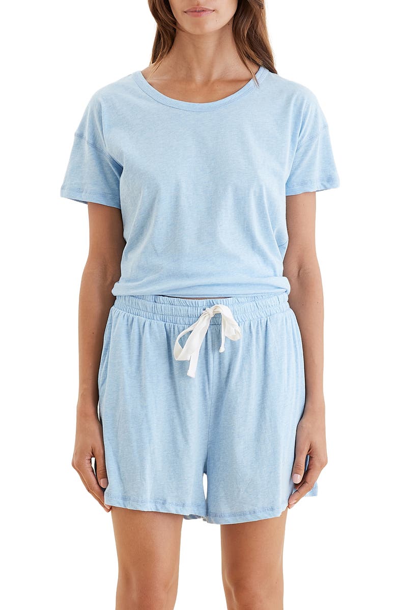 Papinelle Jada Organic Cotton Pajama Shorts, Alternate, color,