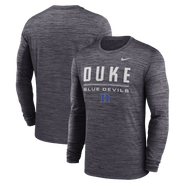 Nike Men's Nike Black Duke Blue Devils Sideline Velocity Dri-FIT Long Sleeve T-Shirt