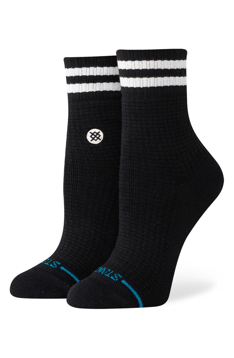 Stance Waffles & Butter Cotton Blend Quarter Crew Socks, Main, color, 