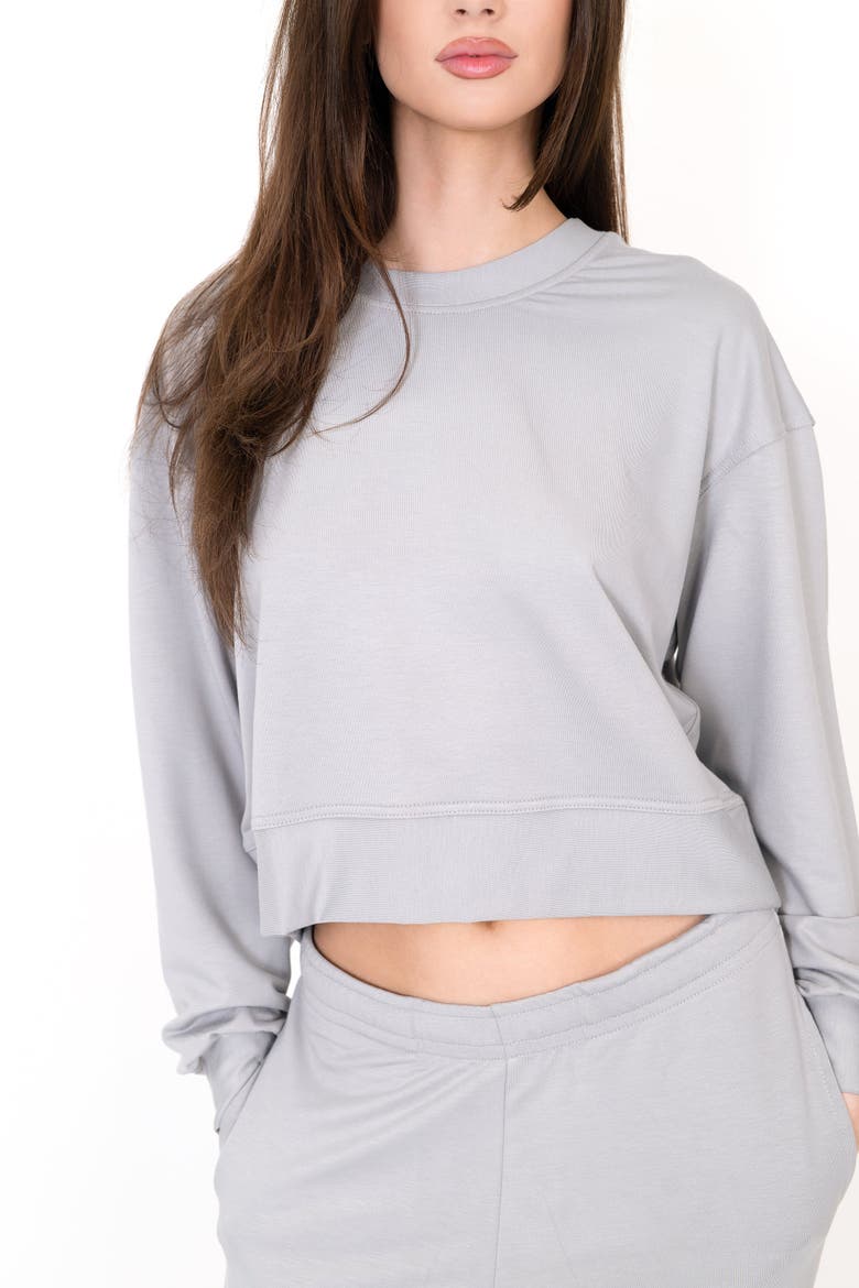 The Solace Crew Neck Pullover, Alternate, color, gray