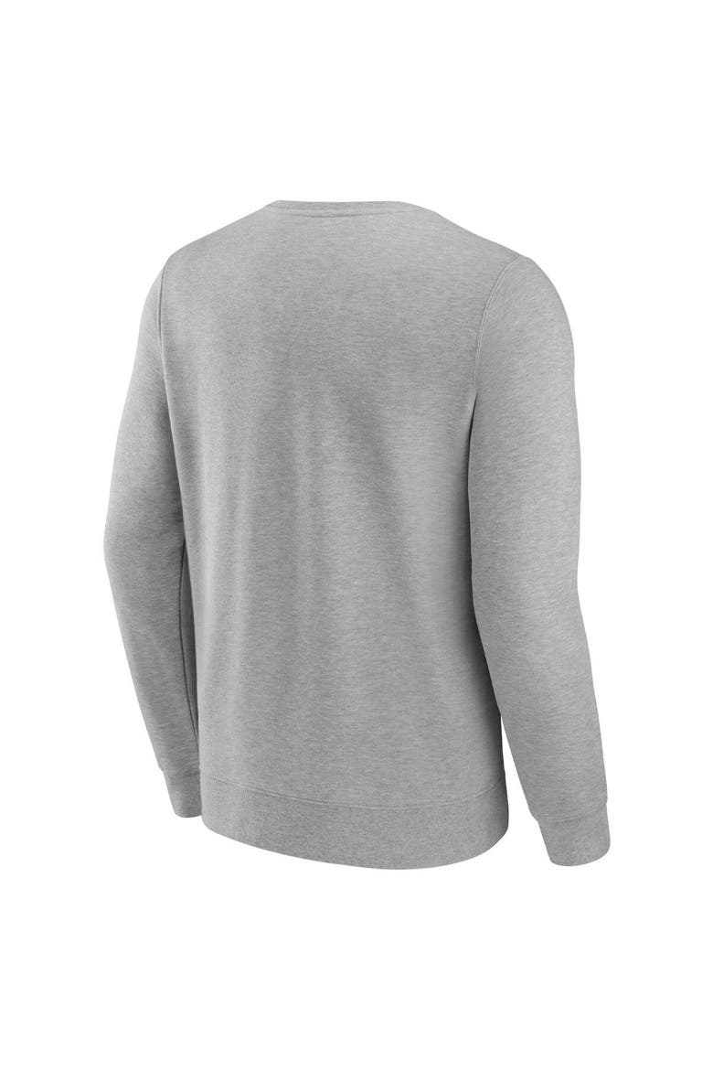 Men's Fanatics Branded Heathered Gray Phoenix Suns True Classics Vint Pullover Sweatshirt, Alternate, color, Heather Gray