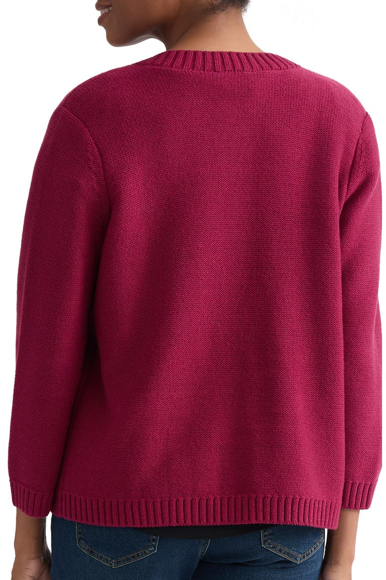 Pocket Cardigan, Alternate, color, BERRY RED