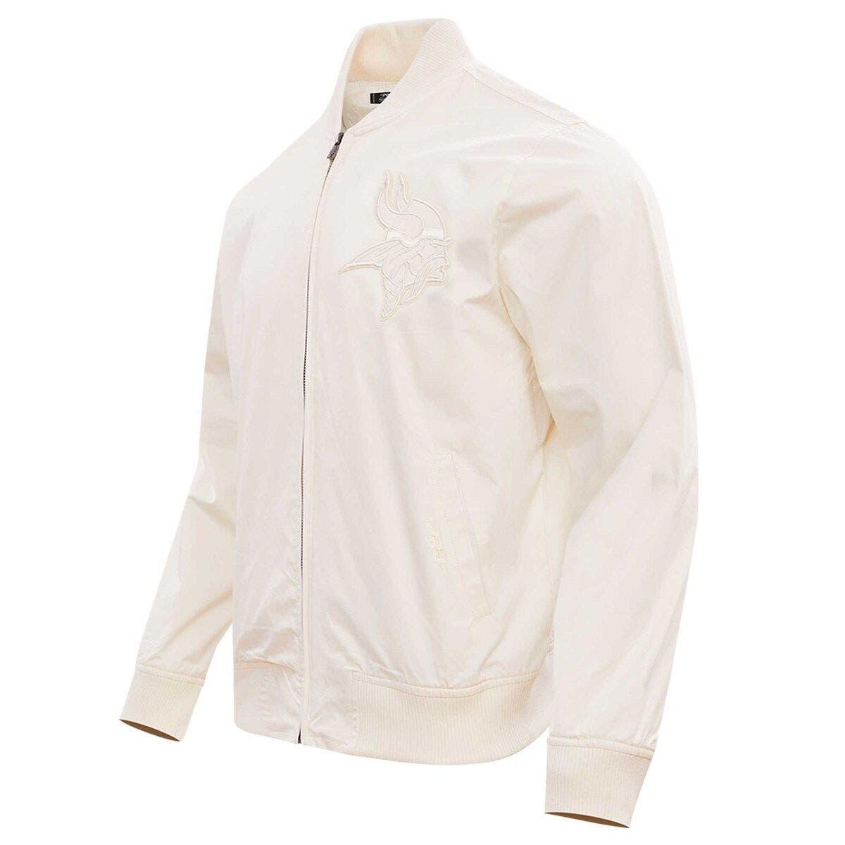 Men's Pro Standard Cream Minnesota Vikings Neutral Full-Zip Jacket - image 2
