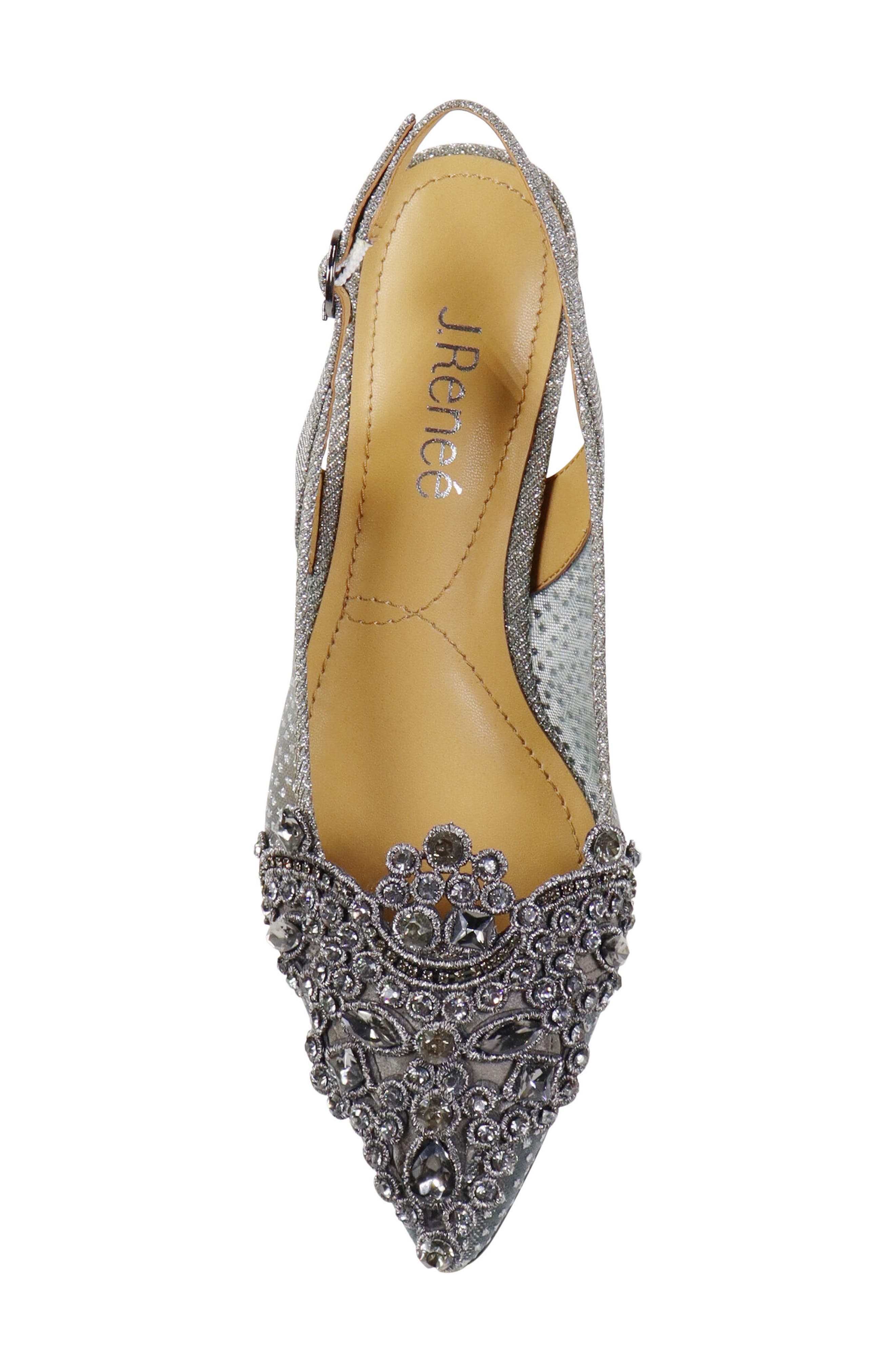 J. Reneé Strovanni Slingback Pump, Alternate, color, Pewter