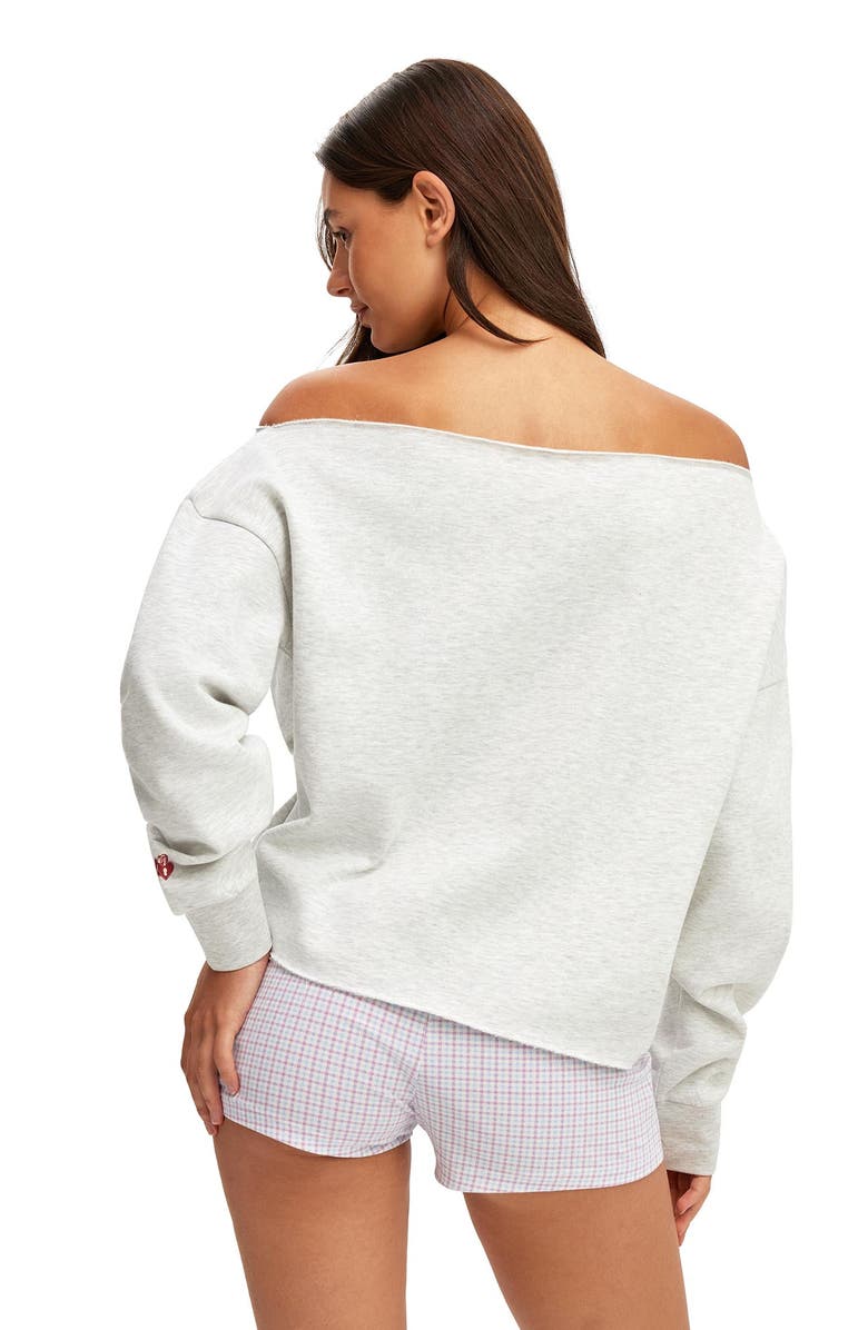 COTTON ON BODY Women's Off The Shoulder Fleece Jumper, Alternate, color, 