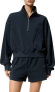 Lilysilk Women's SILKERRY Oversized Heirloom '89 Stand Collar Half-Zip Pullover