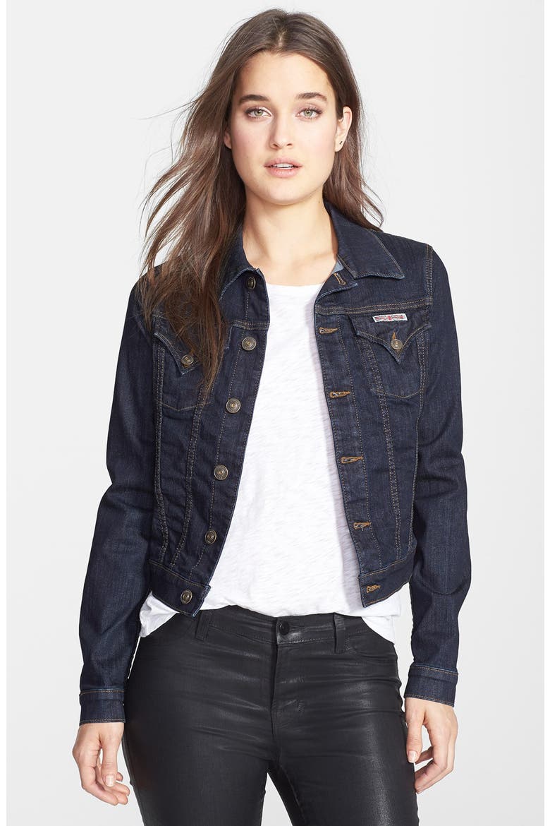 Stretch Denim Jacket, Main, color, RINSE