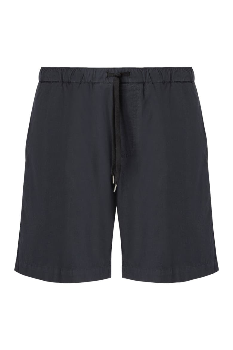 Cotton Canvas Bermuda Shorts With Zigzag Insert, Alternate, color, Beige& White