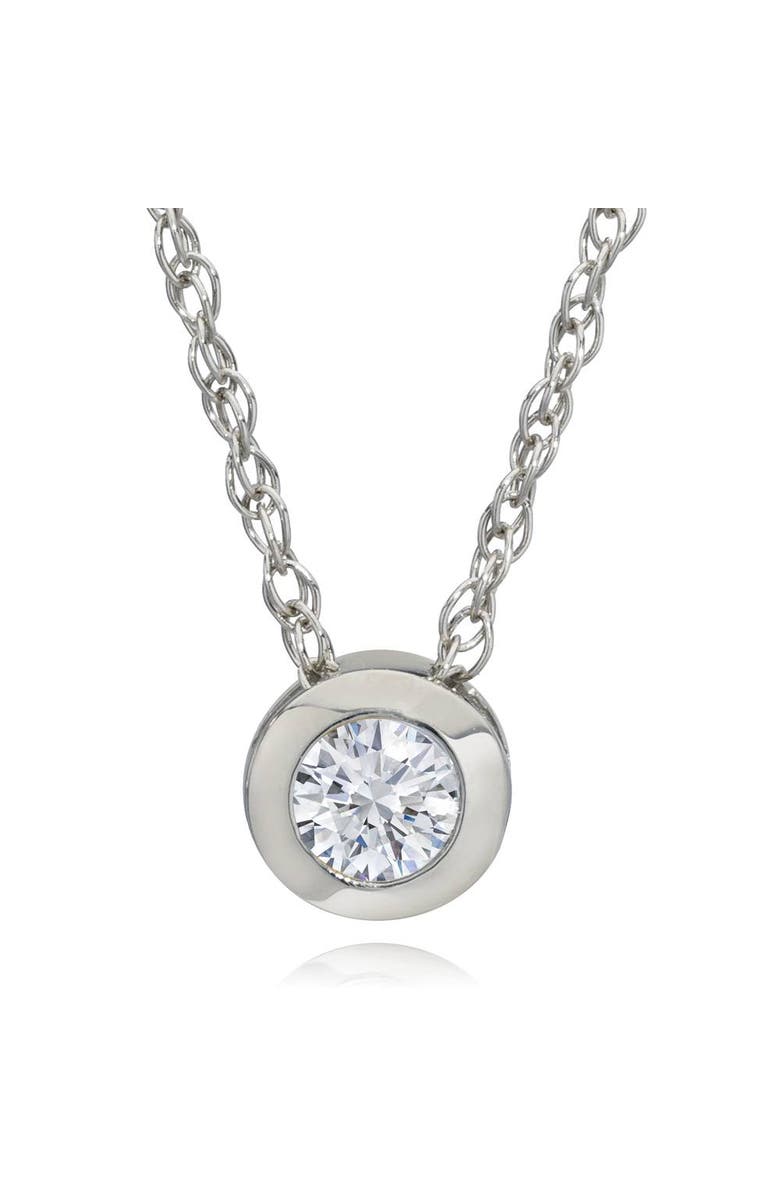 Bliss Diamond 1/3Ct Diamond Solitaire Lab Grown Diamond Pendant Gold Necklace, Main, color,