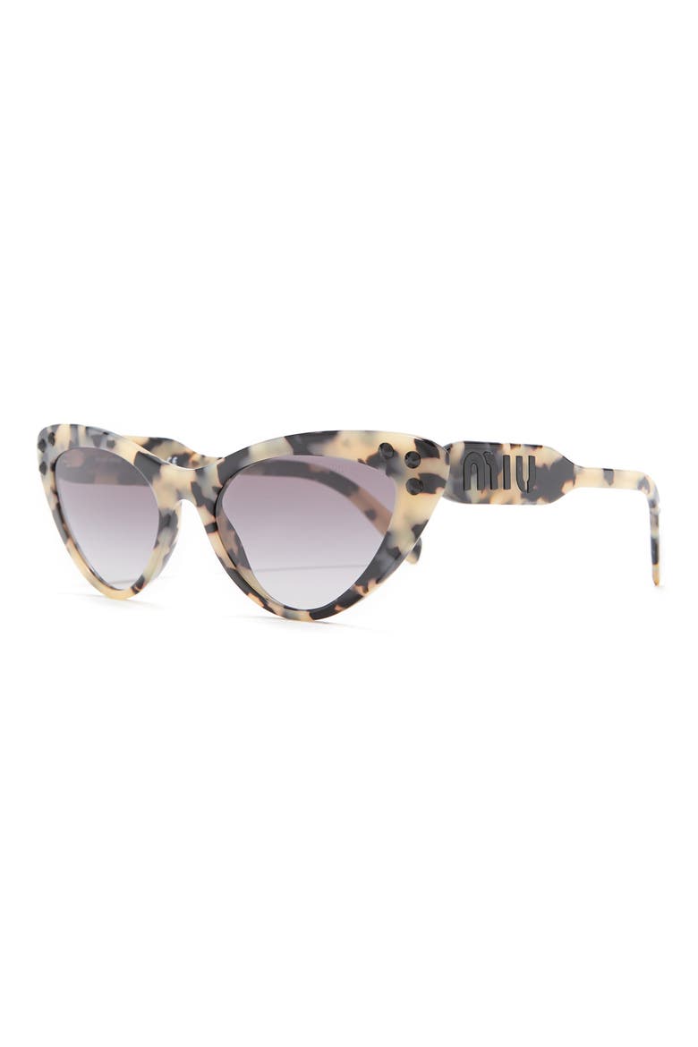 55mm Cat Eye Sunglasses, Alternate, color, SAND HAVANA GREY GRAD