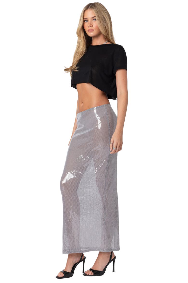 Seville Burnout Crop T-Shirt, Alternate, color, BLACK
