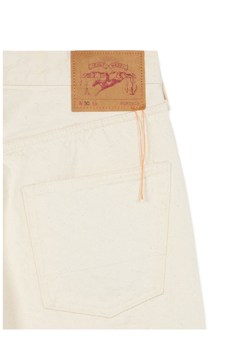 992 Johnny Japan Selvedge High-Waisted 5-Pocket Ecrù Denim, Alternate, color, OFF WHITE