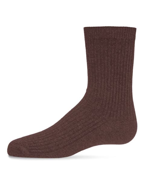 Ribbed Rich Crew Socks