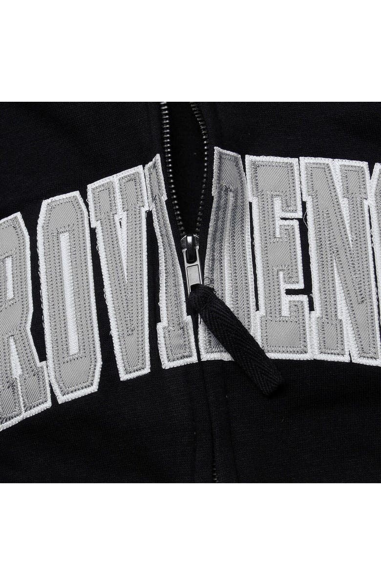 COLOSSEUM Women's Stadium Athletic Black Providence Friars Arched Name Full-Zip Hoodie, Alternate, color, Black