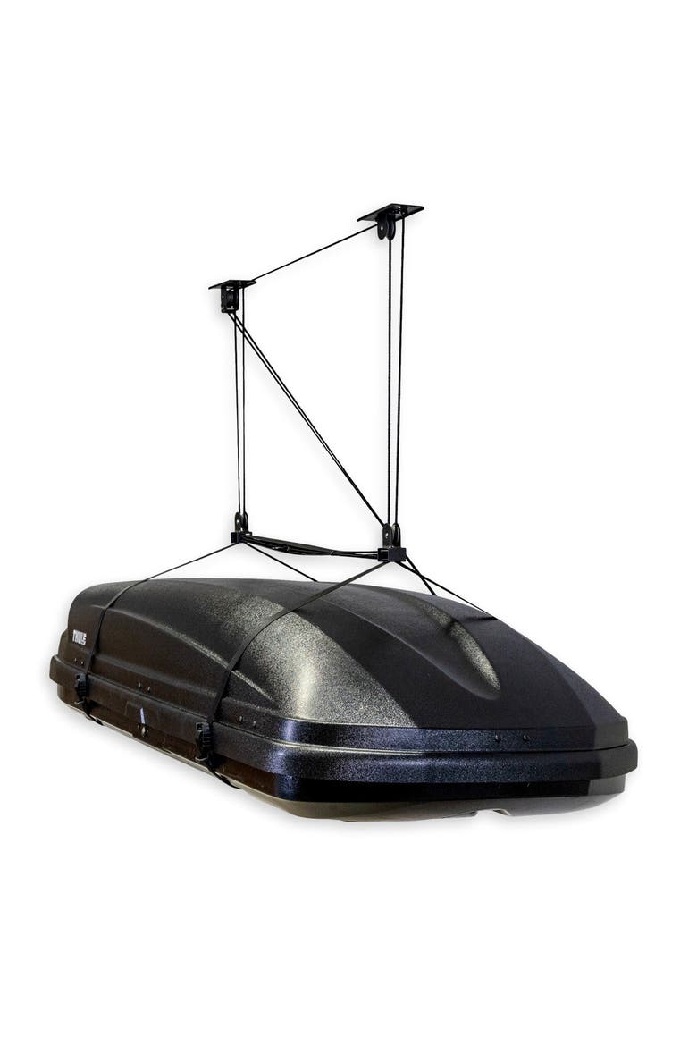 Cargo Box Hoist | Holds up to 150 lbs | Up to 14' Lift, Alternate, color, Black