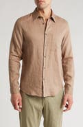 Theory Irving Linen Button-Up Shirt