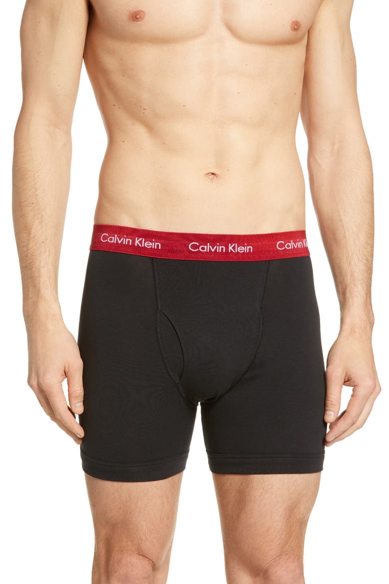5-Pack Boxer Briefs, Alternate, color, BLACK W/ BLUE/ RED/ GREY WB