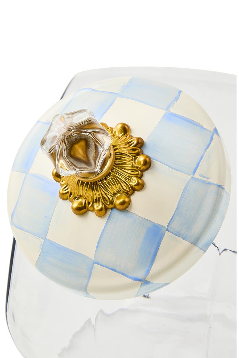 Cookie Jar with Sky Check Lid, Alternate, color, SKY CHECK