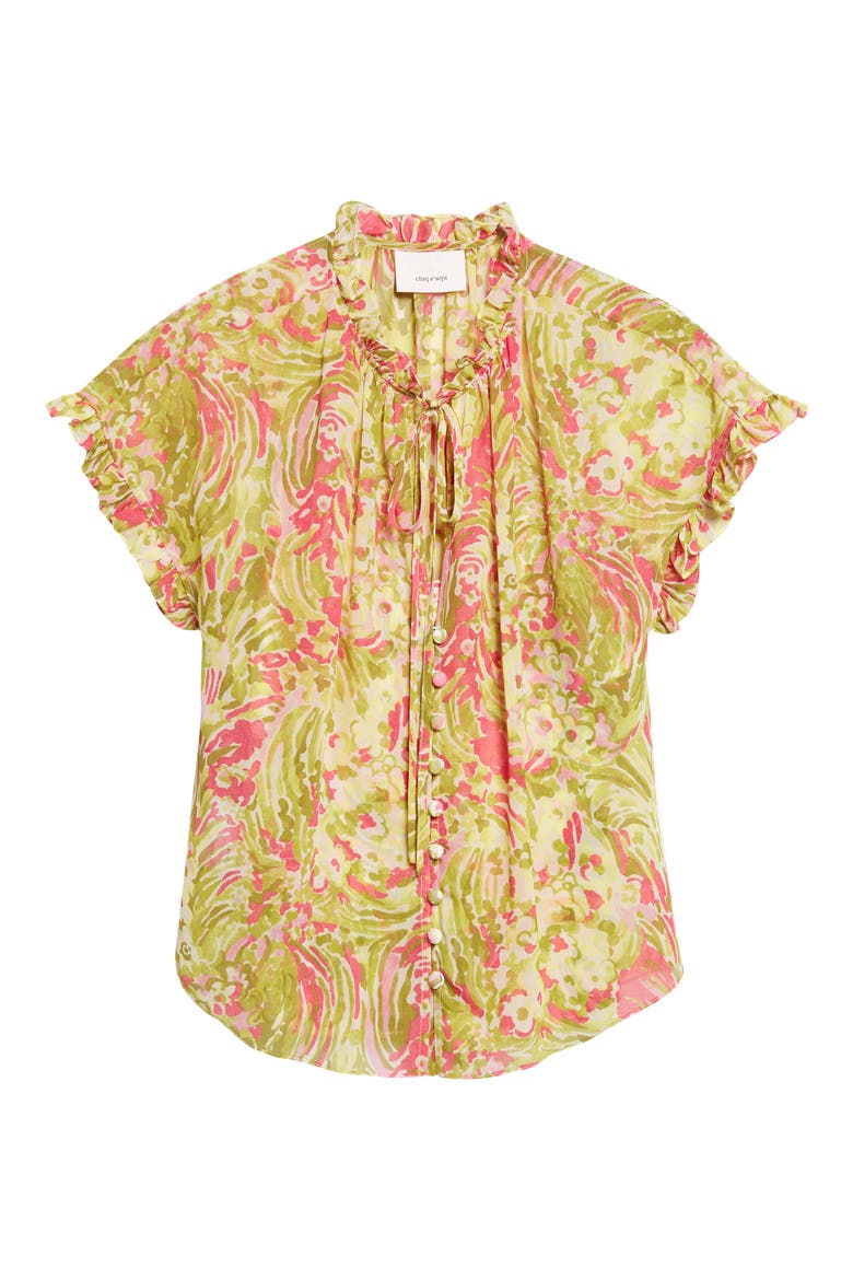 Jenise Daisy Swirl Top, Alternate, color, PINK AMETHYST MULTI