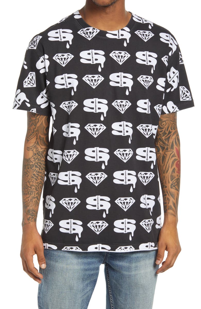 ICECREAM Men's Diamonds & Dollars Graphic Tee, Main, color,