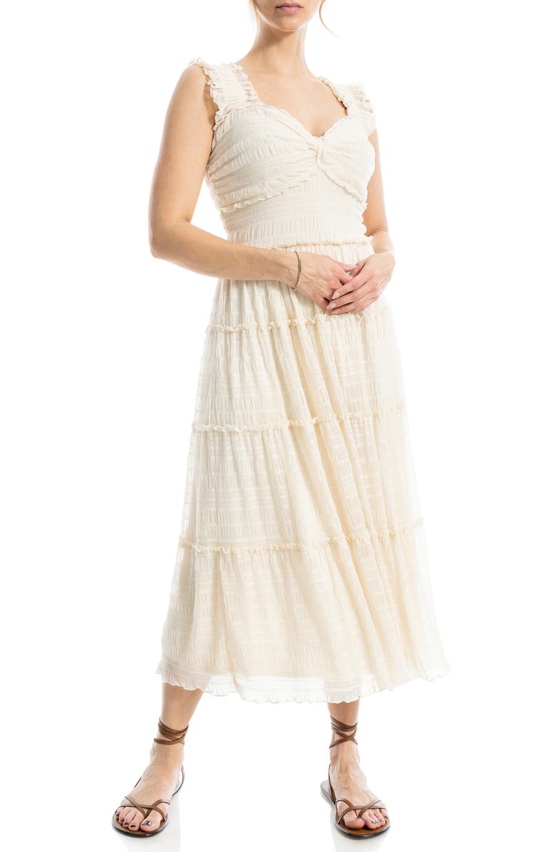 MAX STUDIO Sleeveless Midi Dress, Alternate, color, Antqwhte-Antique White