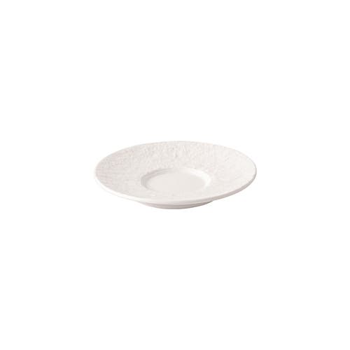 Villeroy & Boch Manufacture Rock Black Espresso Cup Saucer In White