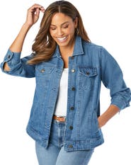 Jessica London Classic Cotton Denim Jacket