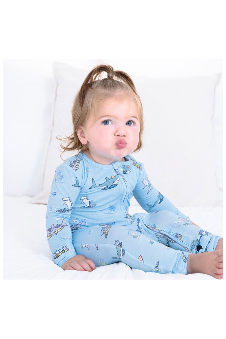 Baby Shark School Convertible Footie, Alternate, color, Shark School