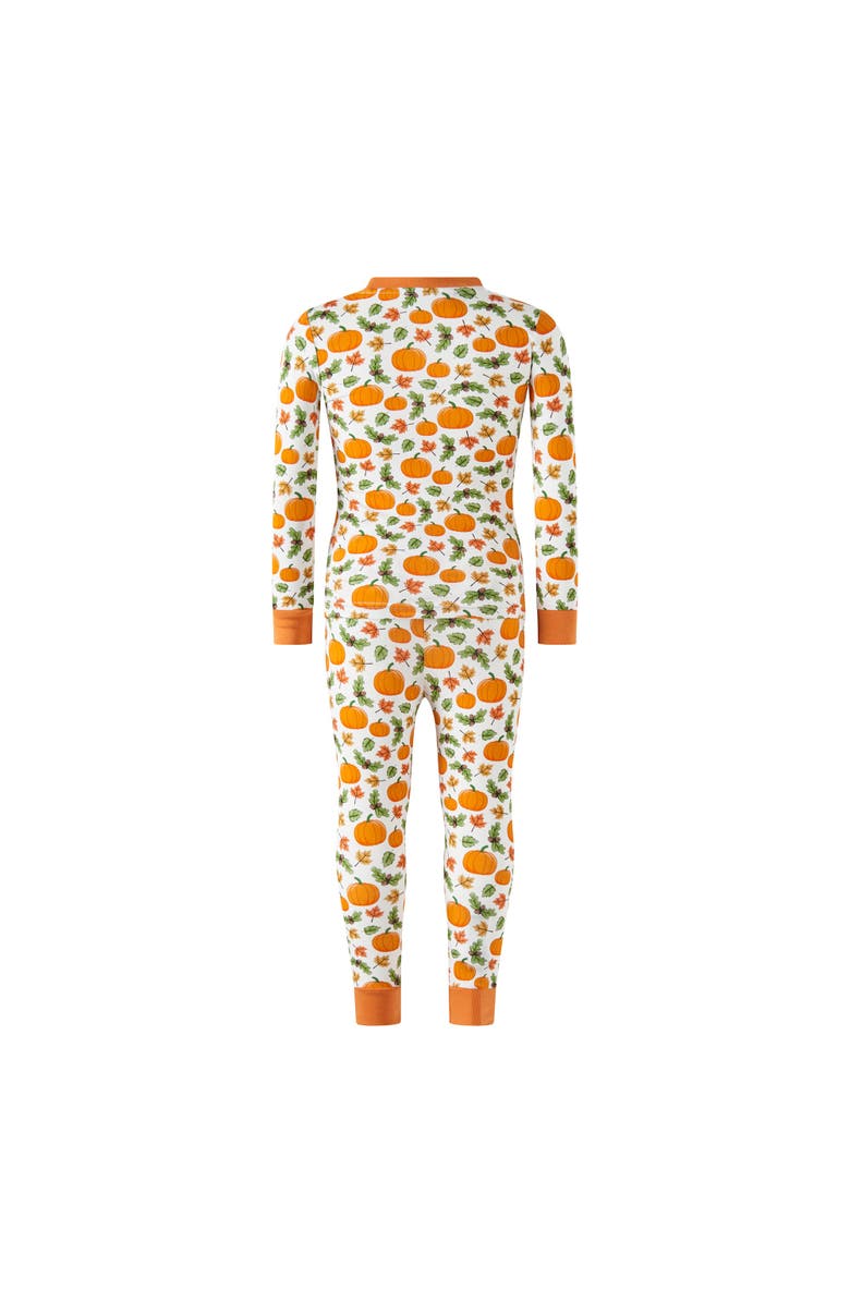 Rachel Riley Pumpkin Jersey Pajamas, Alternate, color, Orange