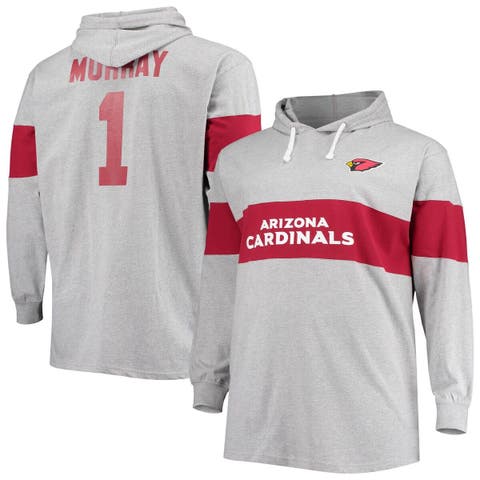 Men's Fanatics Branded Kyler Murray Heathered Gray Arizona Cardinals Big & Tall Player Name & Number Pullover Hoodie
