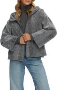 GORSKI Genuine Shearling Zip Hooded Jacket, Rev