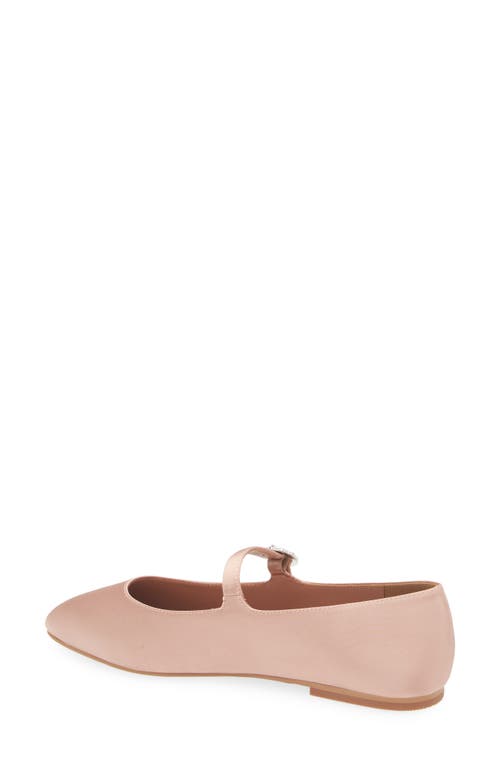 Linea Paolo Mia Mary Jane Flat In Blush Satin
