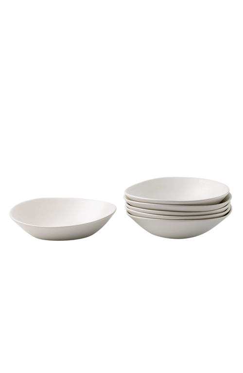 Haand Ripple Pasta Bowl In White