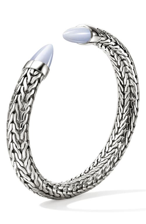 John Hardy Sterling Silver Chalcedony Chain Bracelet In Metallic