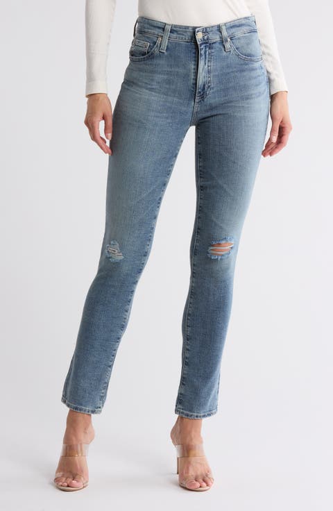 Mari Slim Straight Jeans