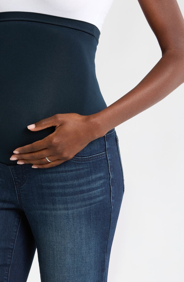1822 Denim Over the Bump Darted Flare Maternity Jeans, Alternate, color,