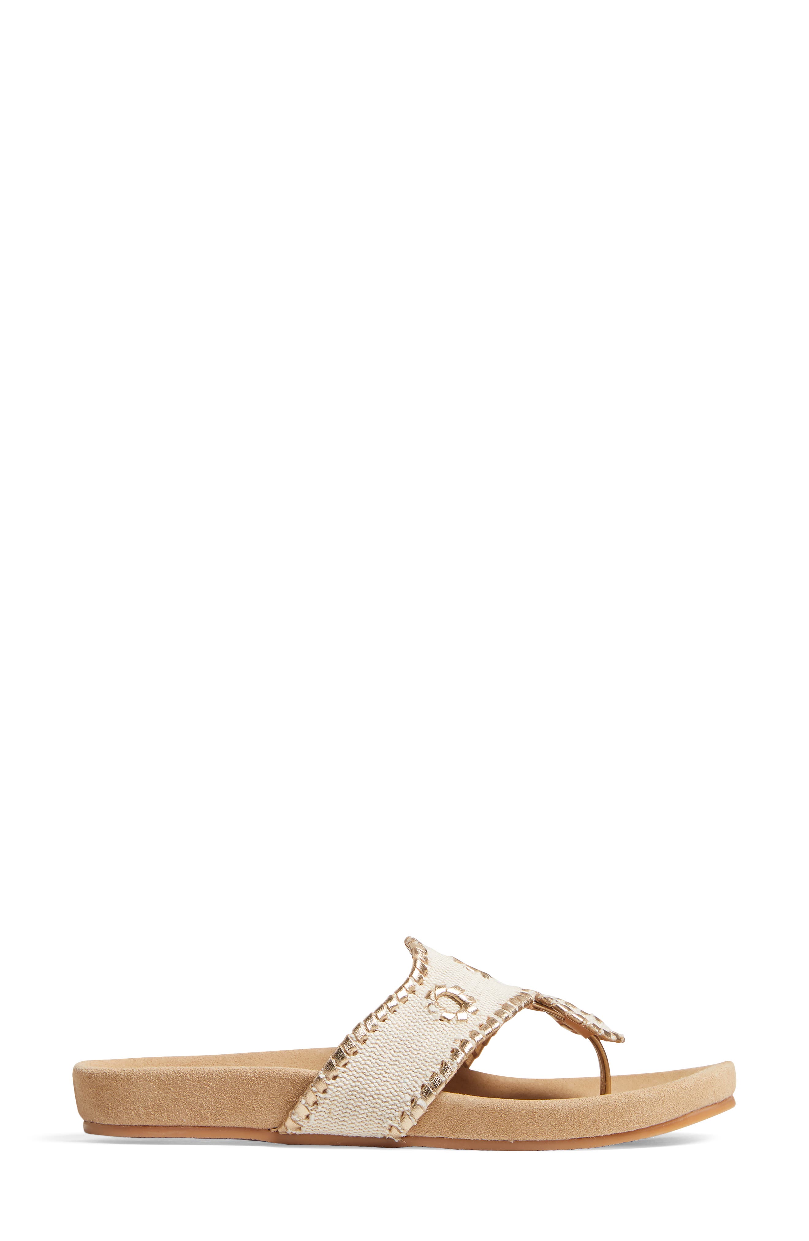 Jack Comfort Flip Flop, Alternate, color, NATURAL/ PLATINUM